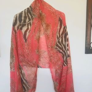 Animal print scarf